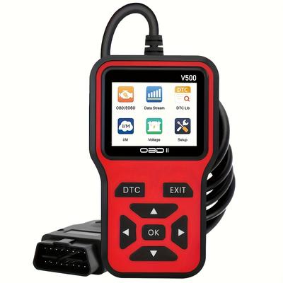 TEMU 2025 Model Scanner, Car Engine Fault Code Reader, Obd Powered, I/m Ready, Battery Test, Real-time , Obd Ii Compatible For Cars After 1996, No Battery Required