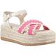 Hush Puppies Jemma Espadrille Polyurethane Womens Fuchsia Sandals - Pink - Size UK 8 | Hush Puppies Sale | Discount Designer Brands