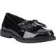Hush Puppies Verity Kiltie Leather Womens Black Loafers - Size UK 4 | Hush Puppies Sale | Discount Designer Brands
