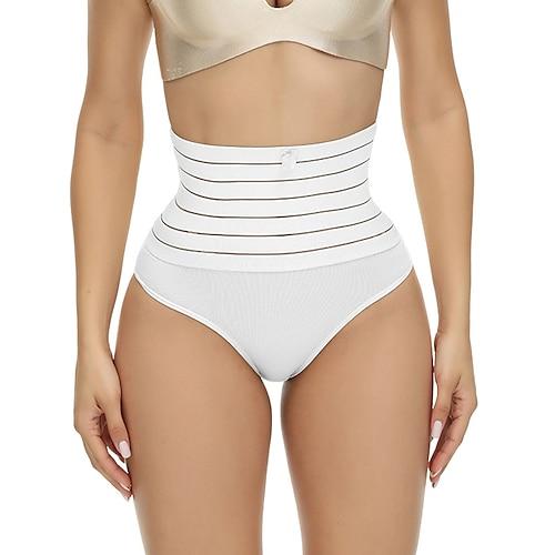 Damen Shapewear Formwäsche Kurz Hohe Taille Einfach Elastischer Bund Weich Bequem Dehnbar Yoga Hautfarbe Schwarz Weiß Sommer Frühling Schmale Passform