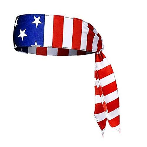 Herren Manschettenknöpfe Polyester Stirnbänder Haarband Amerikanische Flagge Täglich Unabhängigkeitstag Mode Sportlich Blau / Rot Rot Königliches Blau