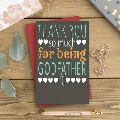 TEMU 1pc, Thank You Card, A Thank You Card With The Words' Thank For 'written On It, Suitable As A Gift Card For