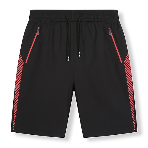 Herren Laufshorts Sporthosen Elastischer Bund Shorts Lässig Sport Outdoor Sommer Schnelltrocknend Leicht Elastisch Atmungsaktiv Tennis Golfspiel Laufen Normale Passform Sportbekleidung Sportkleidung Image