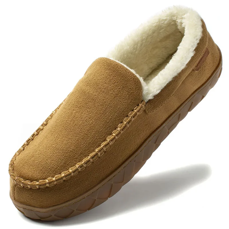 Männer Müßiggänger Plüsch Wildleder Schuhe Männer Fahren Schuhe Casual Marke Winter Warme Pelz Mann Mokassins Slip auf Fahren Flache Männliche Boot Schuhe