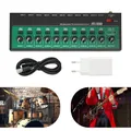 Console di missaggio da 10 W Mixer audio a 10 canali Mini mixer audio stereo con cavo di ricarica USB e spina 22,5 * 2,5 * 7,5 cm