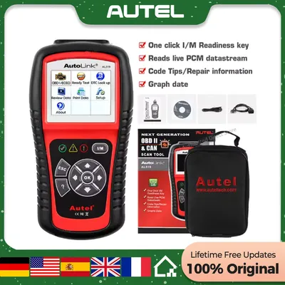 Autel AL619 AL519 OBD2 Scanner Car Diagnostic Tool Code Reader Automotriz ABS,SRS Automotive EOBD Diagnostic Scanner Scan Tool