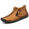 Handgemachte Leder Männer Schuhe Casual Slip Auf Loafers Atmungsaktive Leder Schuhe Männer Wohnungen Heißer Verkauf Mokassins Werkzeug Schuhe Plus Größe