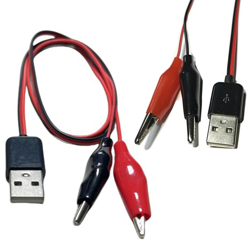 Metall Krokodilklemme Krokodil Elektrische Klemme für Prüfung Sonde Krokodil Test Clip zu USB Adapter Multimeter Auto Hause Image