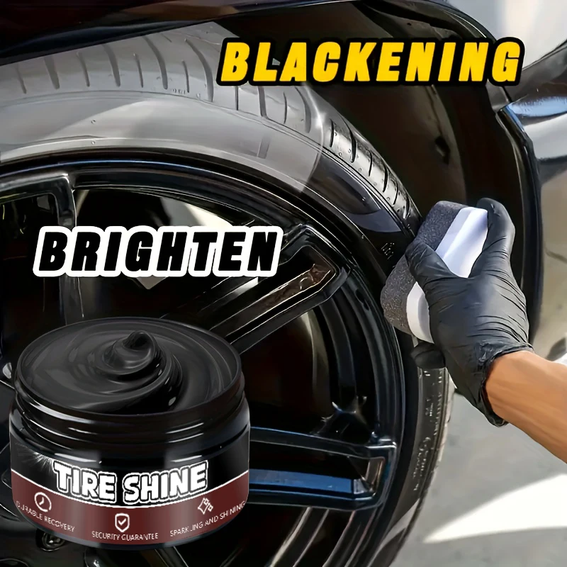 1 Stück 100 g Auto-Kunststoff-Rückgewinnungsmittel, Rücken an Schwarz, Glanz, Auto-Reinigungsprodukte, Kunststoff-Leder-Rückgewinnungsmittel, Auto-Polier- und Reparaturbeschichtung, Poliermittel, Image