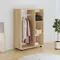 Armoire en chêne Sonoma 80x40x110 cm, meubles de chambre à coucher en aggloméré, ameublement de maison, rangement de vêtements