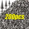200/10Pcs Silber Nieten Runde Kegel Spike Metall Kegel Studs Handwerk Coole Punk Kleidungsstück Nagel Niet DIY Tasche schuhe Kleidung Liefert