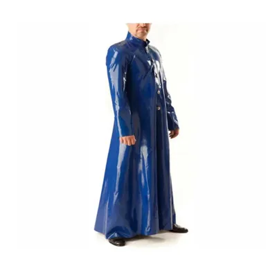 Latexmantel, Catsuit, Gummimantel, Clubkleidung, cool, einzigartig, klassisch, Pastor Priester, handgefertigt, 0,4 mm Image