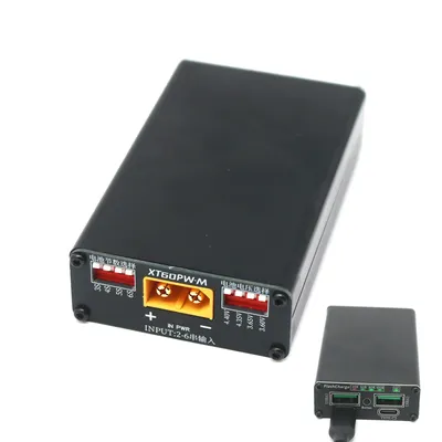 PD3.1 100W 2S~6S Bidirectional Fast Charger 3S 4S 5S BMS Li-ion LiFePO Battery Charger/Discharger XT60 USB Drone charging VOOC