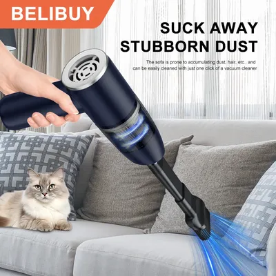 BELIBUY Car Vacuum Cleaner Cordless Handheld Household Vacuum Cleaner Strong Suction Home Appliance High Power Carpet Cleaner