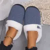 Flauschige Damen-Hausschuhe, Plüsch, Designer-Winter-Frau-Schuhe, lässige Plattform, für den Innenbereich, flauschige Pelz-Slides, Paar, flach, warm, große Größe