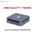 Genmachin AMD Ryzen7 7840HS Ryzen9 7940HS MINI PC Win11 DDR5 32GB 6400Mhz RAM M.2 2280 SSD WIFI6 BT5.2 Computer da gioco per PC desktop