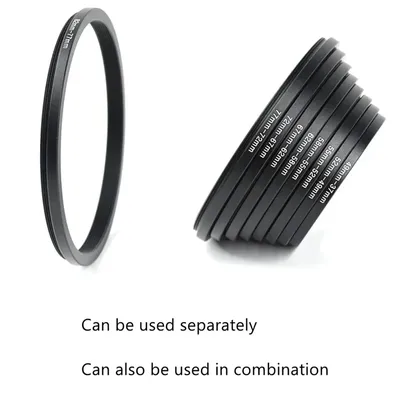 18 Stück Kamera Objektiv Filter Adapter Ring 37-82 82-37mm Step Up & Down Filter Ring Adapter für Nikon Sony Fujifilm Canon DSLR Kamera