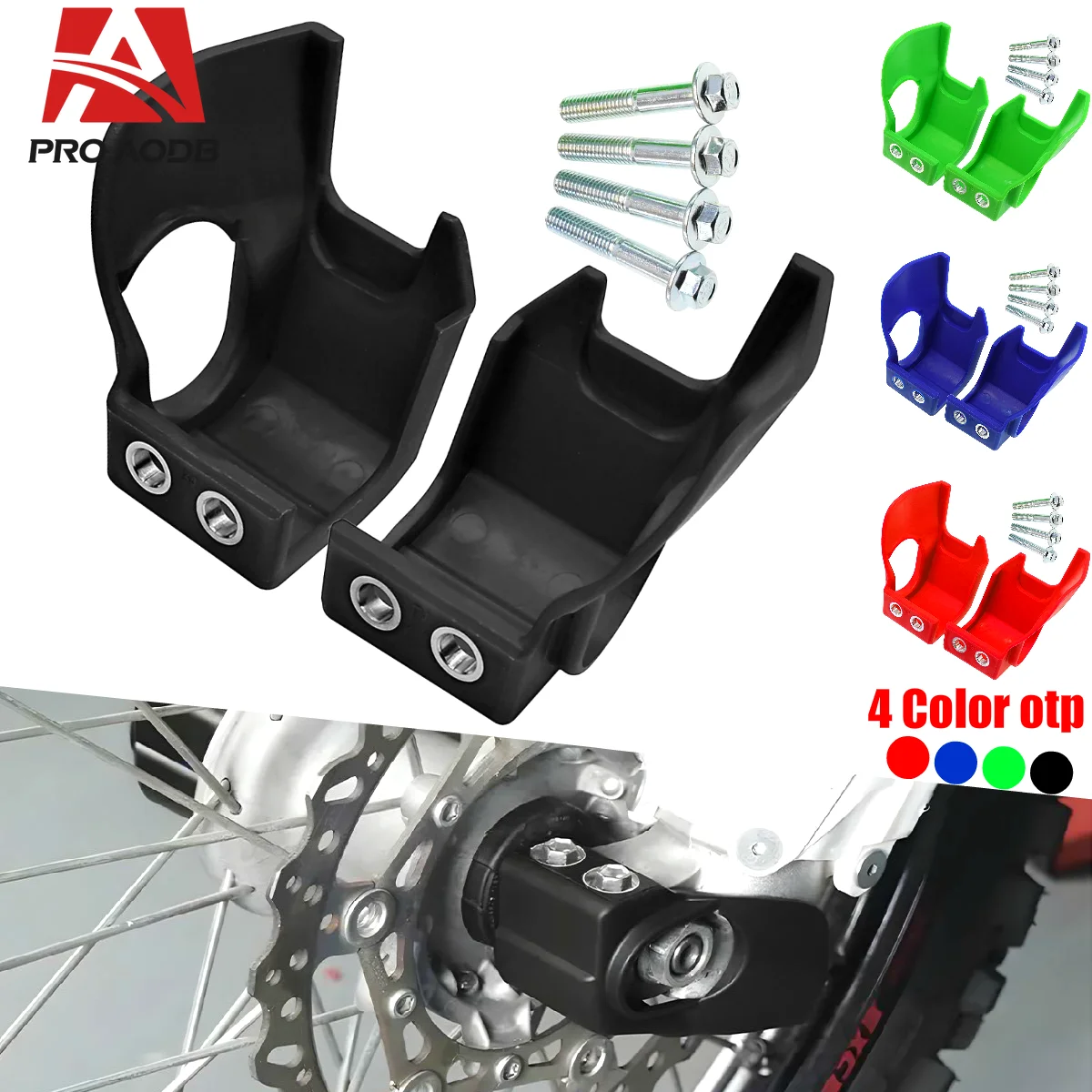 Motorrad Universal Kunststoff Gabel Schuh Abdeckung Unteren Bein Schutzfolie für KTM BETA HONDA Yamaha Kawasaki KX450F KX250F Image