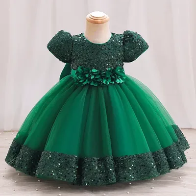 Kurze lange Abendkleider für elegante Partys, Mädchenkleider, 2 bis 8 Jahre, Kindermädchenkleid, Image