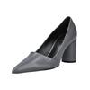 Pumps HÖGL "Högl Pumps Leder", Damen, Gr. 39, grau (iron), Leder, casual, Schuhe