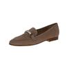 Slipper CAPRICE "Caprice Slipper Veloursleder", Damen, Gr. 37,5, braun, Veloursleder, casual, Schuhe