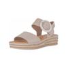 Keilsandalette GABOR "Gabor Sandalen Leder", Damen, Gr. 37, rosa (hellrosa), Leder, casual, Schuhe
