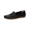 Mokassin CAPRICE "Caprice Mokassin Leder", Damen, Gr. 37, schwarz, Leder, casual, Schuhe