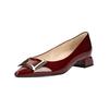 Pumps HÖGL "Högl Pumps Leder", Damen, Gr. 39, rot (weinrot), Leder, casual, Schuhe