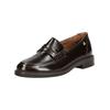 Slipper PAUL GREEN "Paul Green Slipper Glattleder", Damen, Gr. 40,5, braun, Glattleder, casual, Schuhe