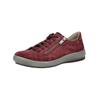 Schnürschuh LEGERO "Legero Halbschuhe Veloursleder", Damen, Gr. 41, rot (dunkelrot), Veloursleder, casual, Schuhe