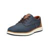 Schnürschuh BUGATTI "bugatti Halbschuhe Textil", Herren, Gr. 44, blau (dunkelblau), Textil, casual, Schuhe