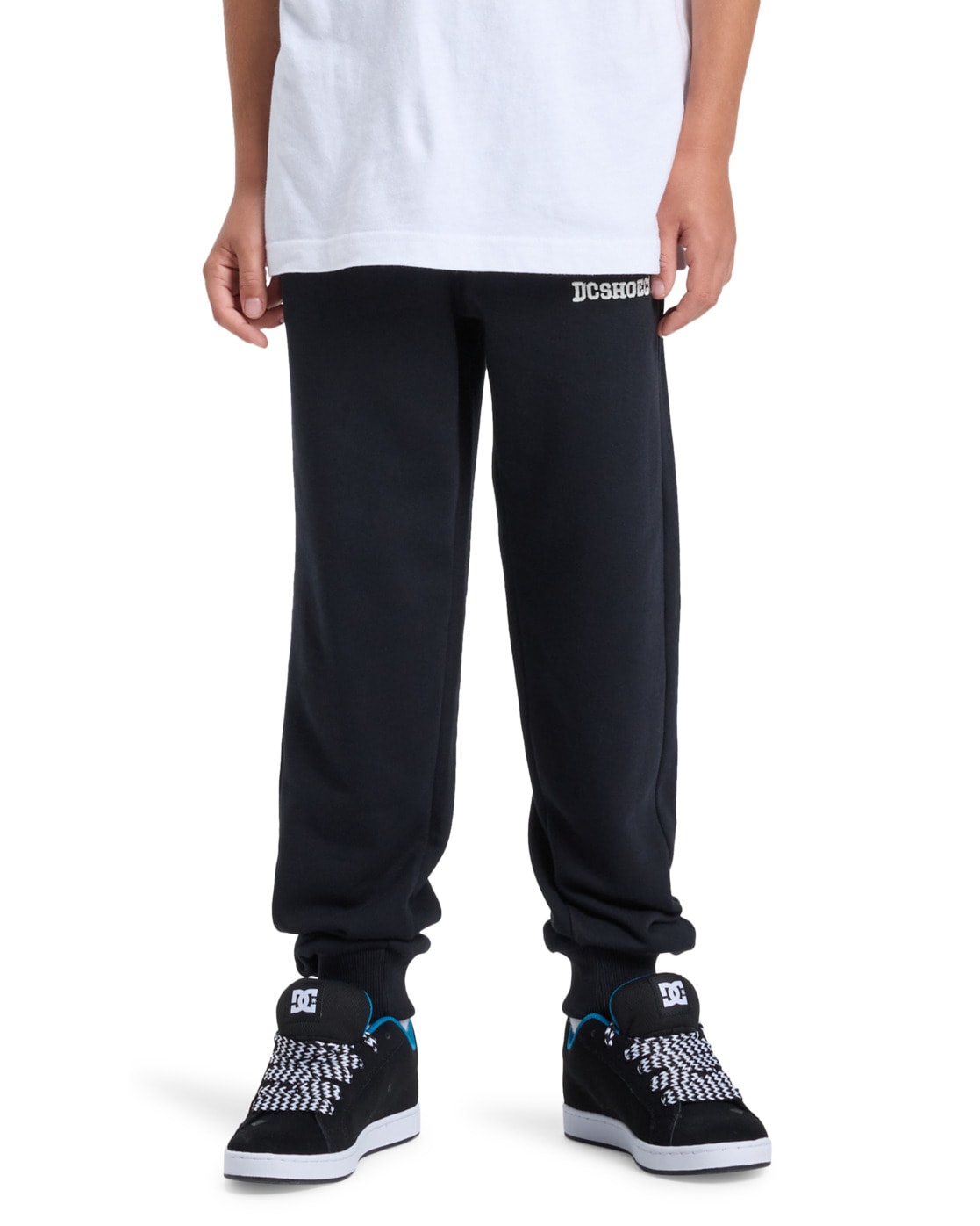 Jogger Pants DC SHOES "Baseline", Kinder, Gr. 8(125-130cm), schwarz, Obermaterial: 50% Baumwolle, 25% Baumwolle, 25% recyceltem Polyester;, Hosen