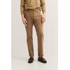 Chinohose BUGATTI "Modern Fit", Herren, Gr. 34, Länge 34, 640, hellbraun, 89% Baumwolle, 7% Polyester, 4% Elasthan, unifarben, casual, normal, Hosen, mit Luxury Power Stretch