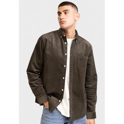 Langarmhemd REDEFINED REBEL "Redefined Rebel Shirt RRSean Shirt", Herren, Gr. S, Normalgrößen, grün (forest night), 98% Baumwolle, 2% Elasthan, Hemden Image