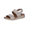 Riemchensandale CAPRICE "Caprice Sandalen Nappaleder", Damen, Gr. 37, weiß, Nappaleder, casual, Schuhe