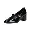 Pumps HÖGL "Högl Pumps Leder", Damen, Gr. 40, schwarz (schwarz lack), Leder, casual, Schuhe