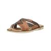 Pantolette MUSTANG SHOES "Mustang Shoes Pantoletten Lederimitat", Herren, Gr. 43, braun (cognac), Lederimitat, casual, Schuhe