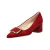 Pumps HÖGL "Högl Pumps Leder", Damen, Gr. 37,5, rot (weinrot), Leder, casual, Schuhe