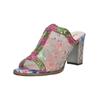 Pantolette LAURA VITA "LAURA VITA Pantoletten Leder/Textil", Damen, Gr. 39, rosa, Leder, Textil, casual, Schuhe