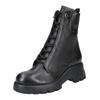 Schnürstiefelette PAUL GREEN "Paul Green Stiefelette Glattleder", Damen, Gr. 39, schwarz, Glattleder, casual, Schuhe