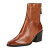 Stiefelette PAUL GREEN "Paul Green Stiefelette Glattleder", Damen, Gr. 37,5, braun (cognac), Glattleder, casual, Schuhe