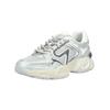 Sneaker REPLAY "Replay Sneaker Leder/Textil", Damen, Gr. 40, weiß (silber, weiß), Leder, Textil, casual, Schuhe