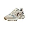 Sneaker MUSTANG SHOES "Mustang Shoes Sneaker Lederimitat/Textil", Damen, Gr. 38, blau (beige, blau), Lederimitat, Textil, casual, Schuhe