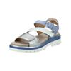 Riemchensandale ARA "Ara Sandalen Leder", Damen, Gr. 40, blau, Leder, casual, Schuhe