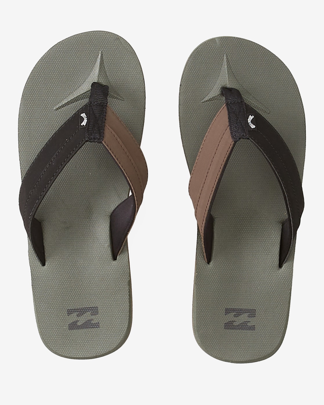 Sandale BILLABONG "All Day Impact", Herren, Gr. 11 (44), grün (olive), 55% EVA 20% PU 20% TPR 5% TEX, Schuhe Sandale