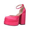 Plateaupumps STEVE MADDEN "STEVE MADDEN Pumps Textil", Damen, Gr. 40, pink, Textil, casual, Schuhe