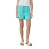 Shorts S.OLIVER, Damen, Gr. 44, N-Gr, pool blau, Jersey, Obermaterial: 50% Polyester, 38% Baumwolle, 12% Viskose, unifarben, casual, regular fit ca. Mitte Oberschenkel, Hosen, Sommerhose mit Schmuck Steinen