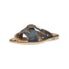Pantolette MUSTANG SHOES "Mustang Shoes Pantoletten Lederimitat", Herren, Gr. 46, blau (navy), Lederimitat, casual, Schuhe