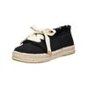 Espadrille TOMS "TOMS Halbschuhe Textil", Damen, Gr. 40, schwarz (schwarz, beige), Textil, casual, Schuhe