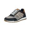 Sneaker BULLBOXER "Bullboxer Sneaker Leder", Herren, Gr. 45, navy, grau, Leder, casual, Schuhe